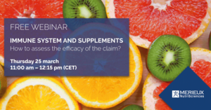 Webinar: IMMUNE SYSTEM AND SUPPLEMENTS - How to assess the efficacy of the claim?