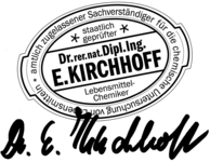 Amtlich zugelassener Sachverständiger für die chemische Untersuchung von Lebensmitteln Amtlich zugelassener Sachverständiger für die chemische Untersuchung von Lebensmitteln