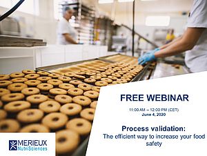 KOSTENLOSES Webinar zum Thema Prozessvalidierung - der effiziente Weg zur Erhöhung der Lebensmittelsicherheit